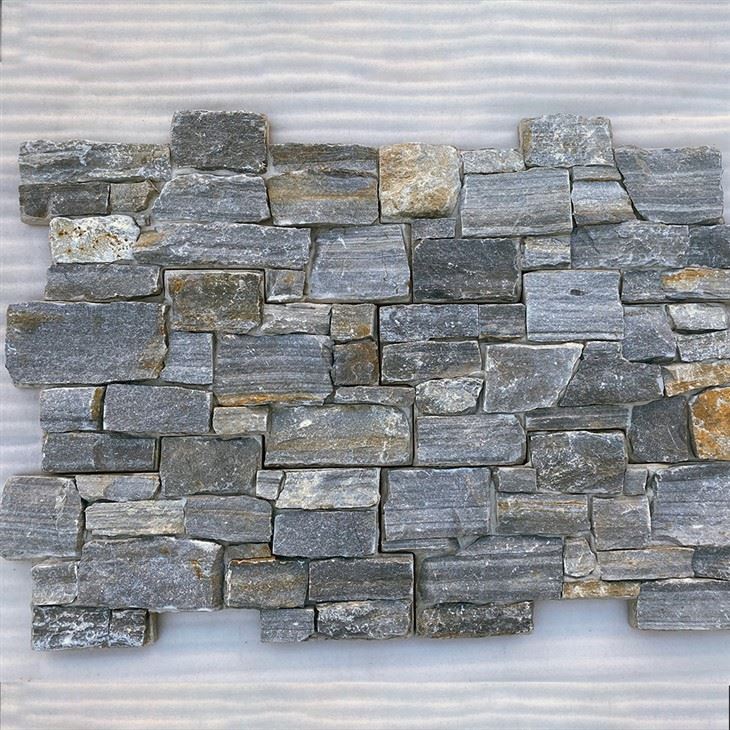 Prírodný kameň Quartzitové nástenné panely v tvare puzzle JRN-040